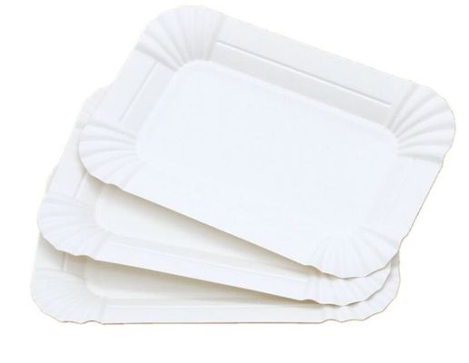 Устранимый именниный пирог Tableware шнурует прямоугольную бумажную тарелку