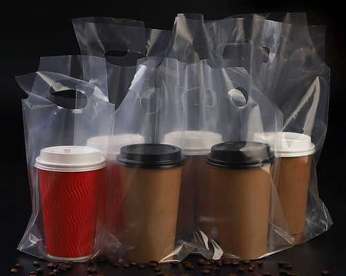 сумка PP устранимого чая молока кофе 50PCS/bundle прозрачная упаковывая