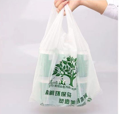 Жилет кукурузного крахмала сливк Tote Biodegradable устранимые сумки