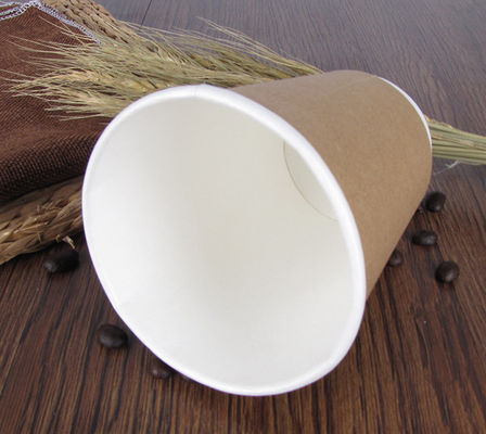 8oz Biodegradable бумажный стаканчик, устранимый бумажный стаканчик Kraft чая молока