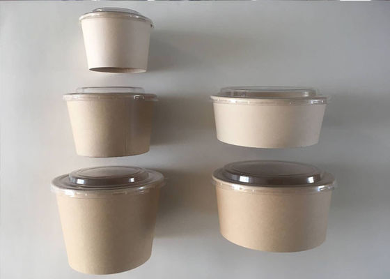 Biodegradable PLA 600ml покрывая устранимое бумажное ведро плошек для супа