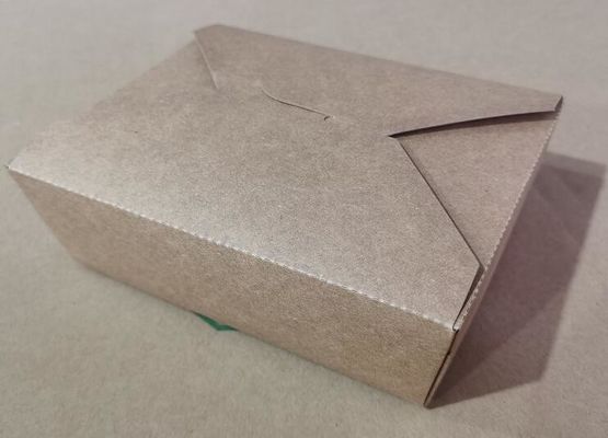 коробка для завтрака бумаги 1600ml устранимая Kraft, коробка для завтрака салата eco дружелюбная квадратная