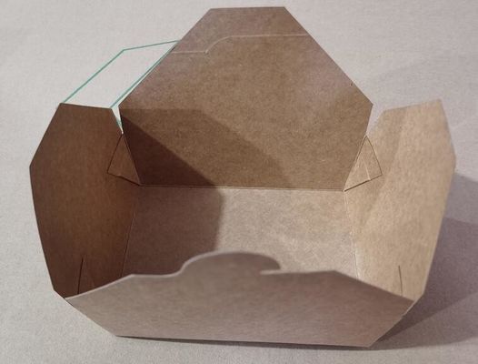 коробка для завтрака бумаги 1600ml устранимая Kraft, коробка для завтрака салата eco дружелюбная квадратная