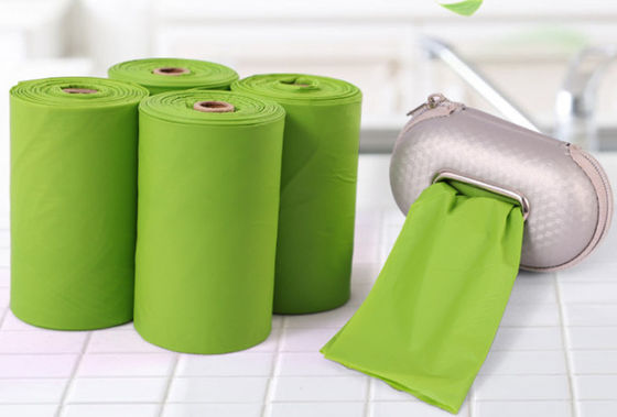 Compostable Biodegradable устранимые сумки, сумки отброса 80X90CM большие зеленые