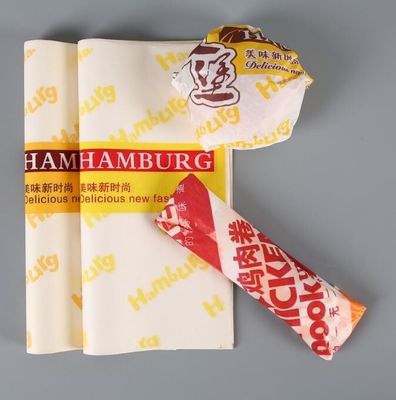 упаковочная бумага шарика риса Тайваня бумаги воска гамбургера 38g/45g OilProof печь