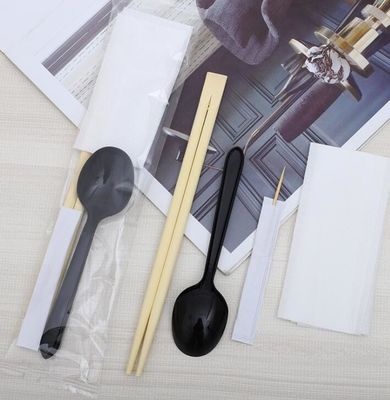 Tableware здоровий устранимый устанавливает палочки и ложку салфетки
