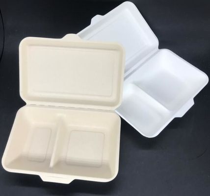 Пищевой контейнер Tableware пульпы Surgance коробки для завтрака отсека 1000ml 2 Eco Biodegradable