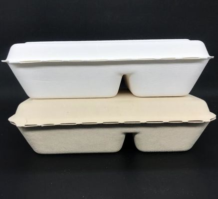 Пищевой контейнер Tableware пульпы Surgance коробки для завтрака отсека 1000ml 2 Eco Biodegradable