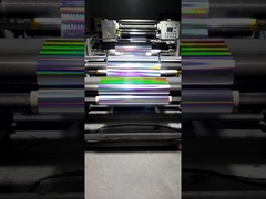 18um голографическая цветовая блестящая пленка Bopp, горизонтальный световой столб пленка BOPP для упаковки лекарств