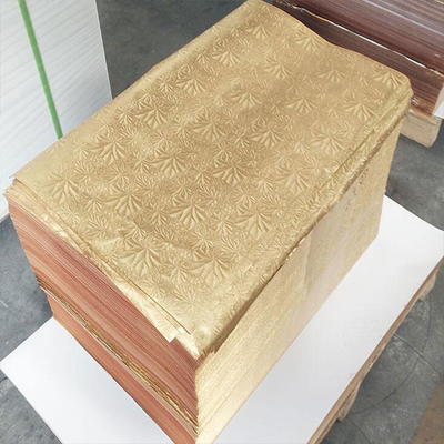 250GSM Картон для искусственных изделий 50*70 см Картон для зеркальной бумаги Кастомизированная толщина и размер Ламинированная серебряная / золотая металлическая бумага
