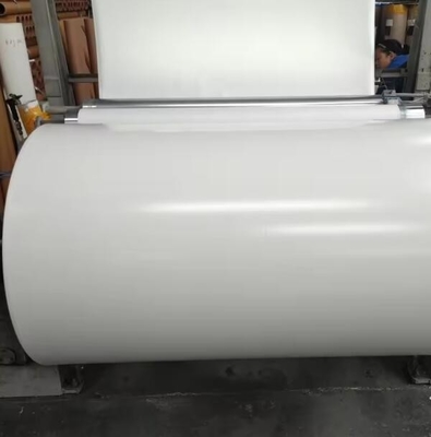 Белая твердая краска белая PU фольга для задней части фанеры и досок MDF Декоративная бумага для мебели