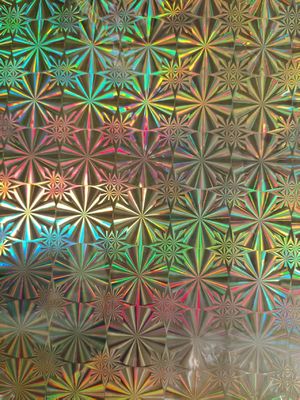 12mic PET/17mic bopp голографическое металлизированное покрытие для УФ-печати