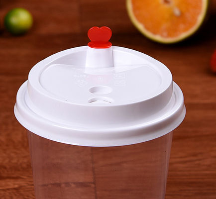 чашка 500ml устранимая прозрачная теплостойкая пластиковая PP с крышкой