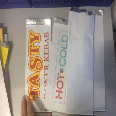Сэндвич устранимого БАРБЕКЮ жиронепроницаемый бумажный кладет изготовленным на заказ выровнянную логотипом сумку в мешки алюминиевой фольги